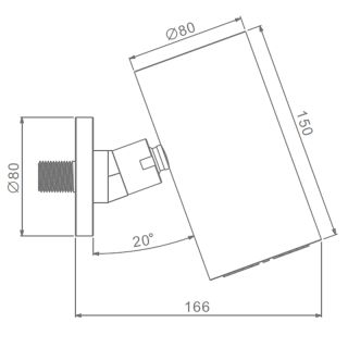 Верхний душ Raglo R452.07.09 графит